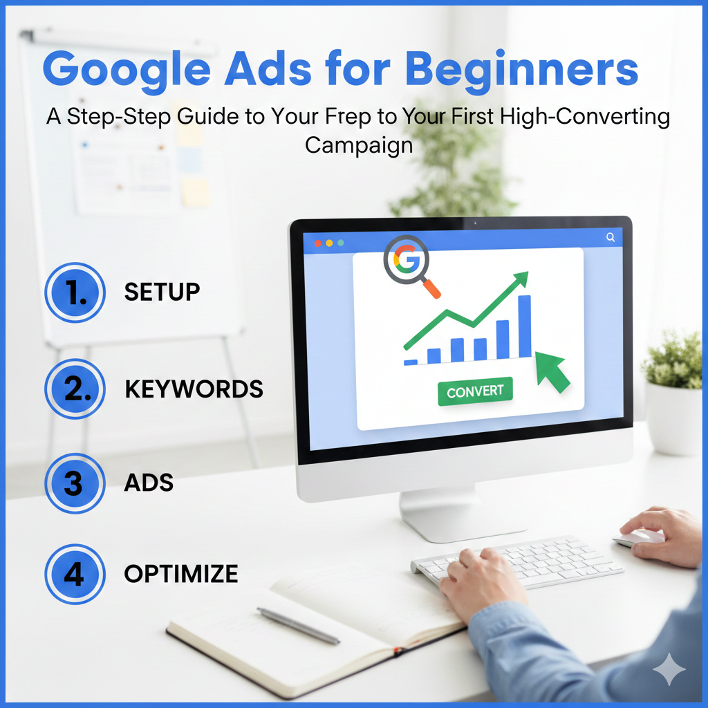 Google Ads for Beginners: A Step-by-Step Guide to Your First High-Converting Campaign